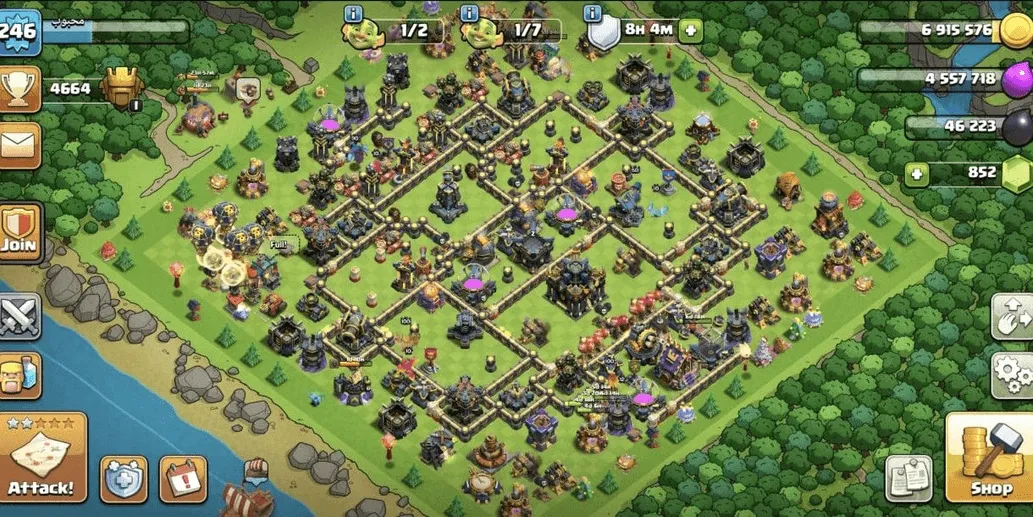COC536 TH17 ALLMAXED HERO ALLMAXED EQUIPMENT GACOR STRONG TROOPS PETS MAXED BASE (G)
